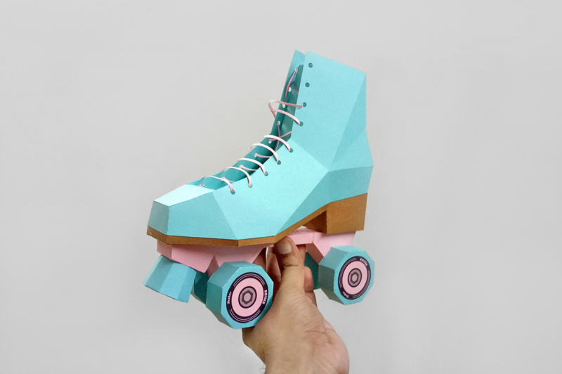 diy-roller-skate-shoes-3d-papercraft