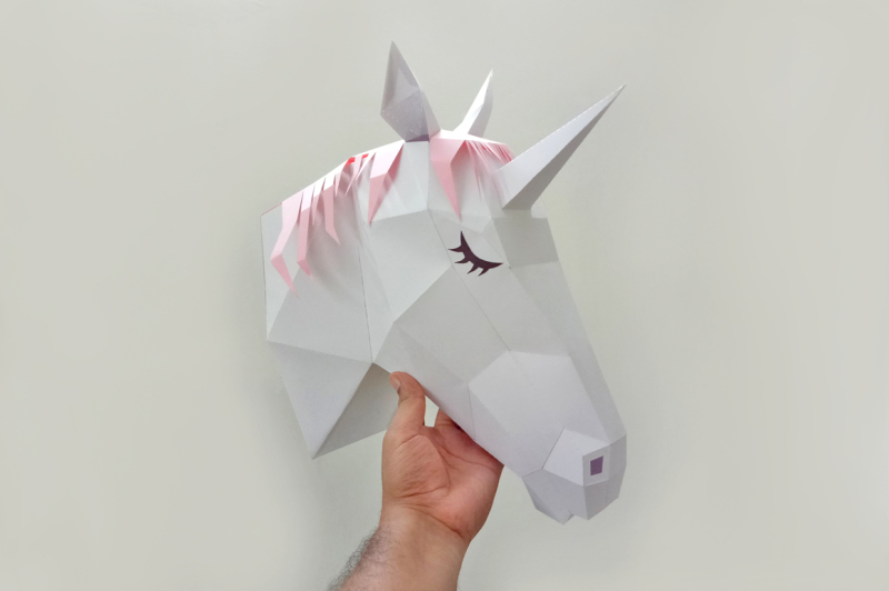 diy-unicorn-trophy-3d-papercraft