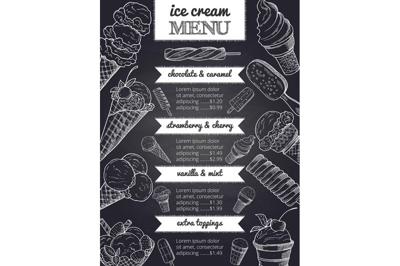 vector-menu-of-ice-cream