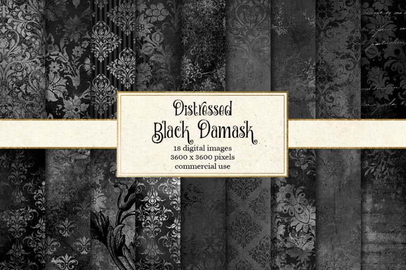 distressed-black-damask-digital-paper