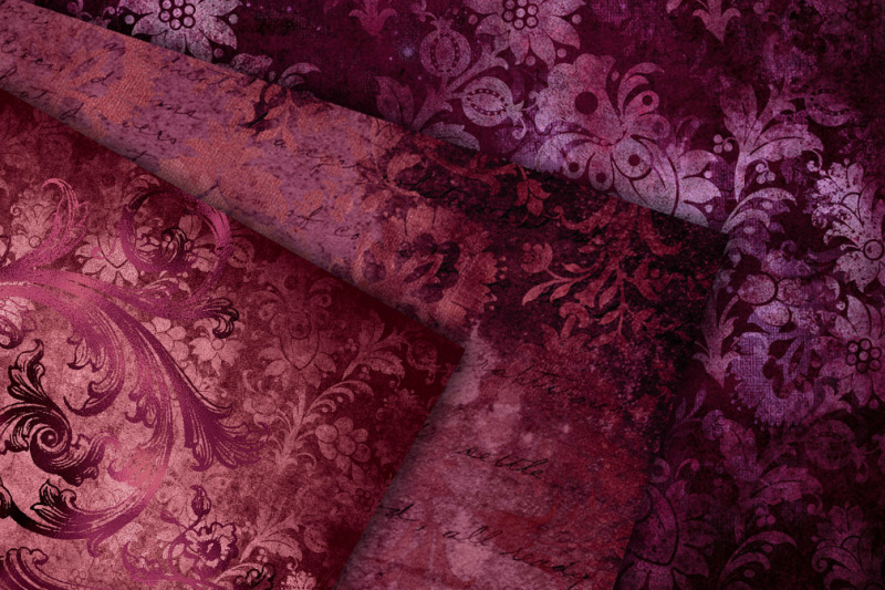 distressed-burgundy-damask-textures