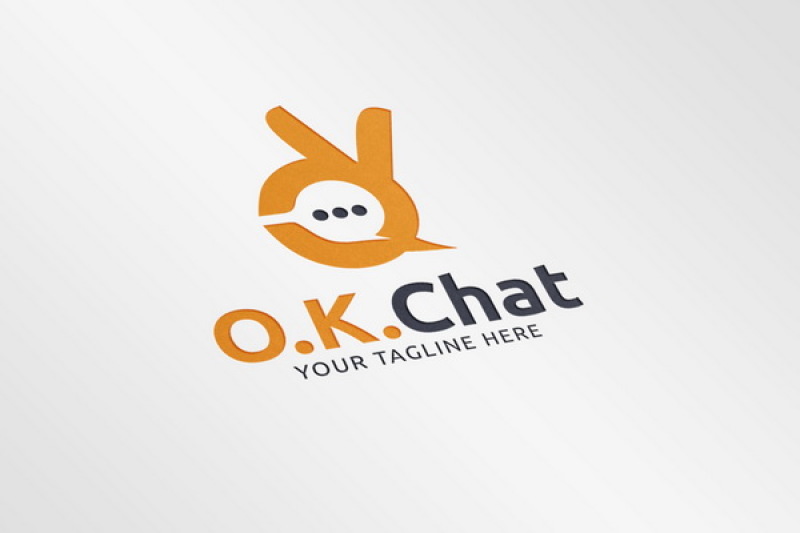 ok-chat-logo-template