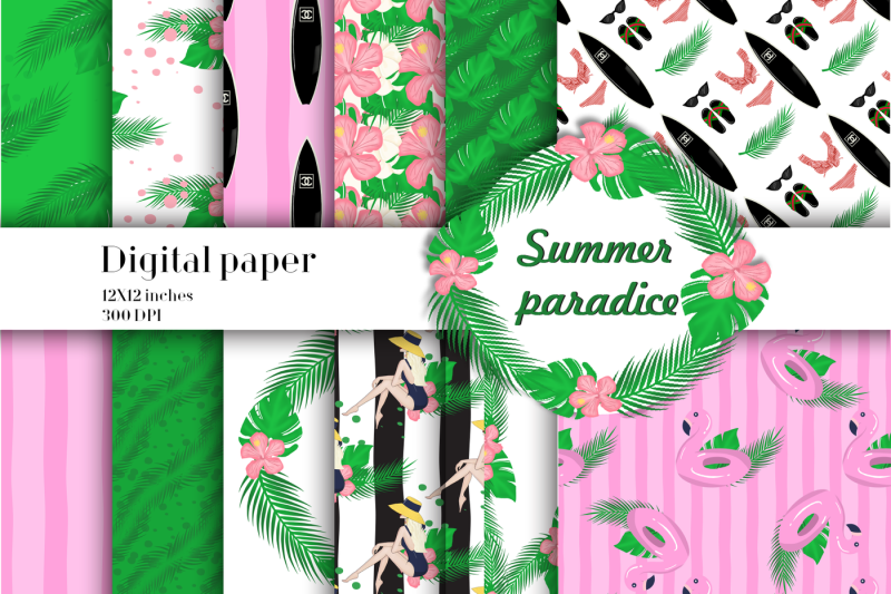 summer-paradse-digital-paper