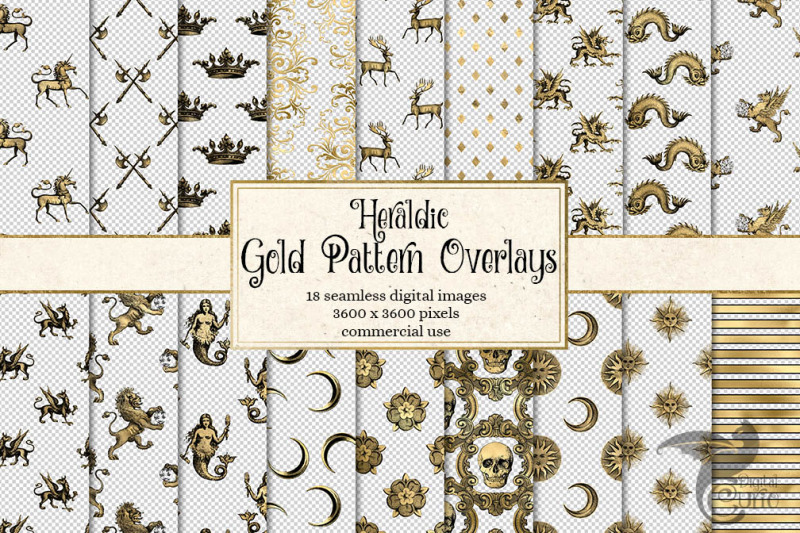 heraldic-gold-pattern-overlays