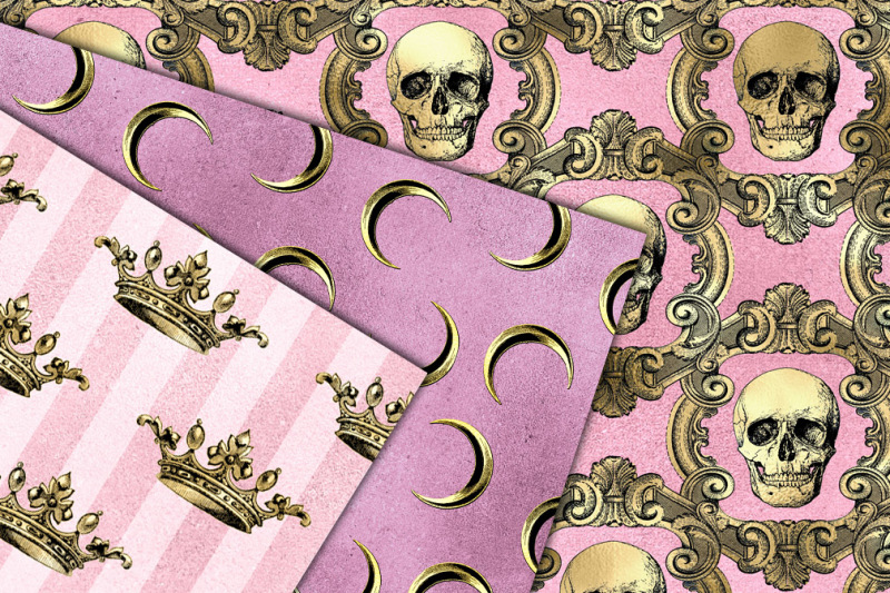 heraldic-pink-and-gold-backgrounds