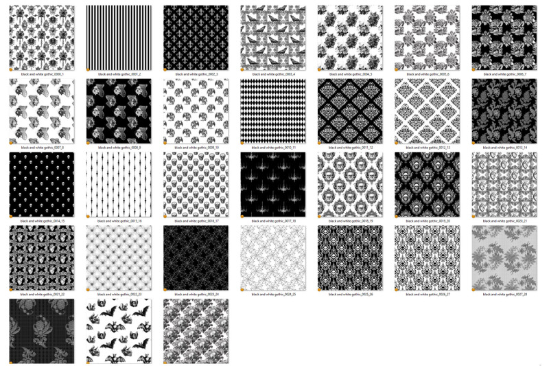 black-and-white-gothic-patterns