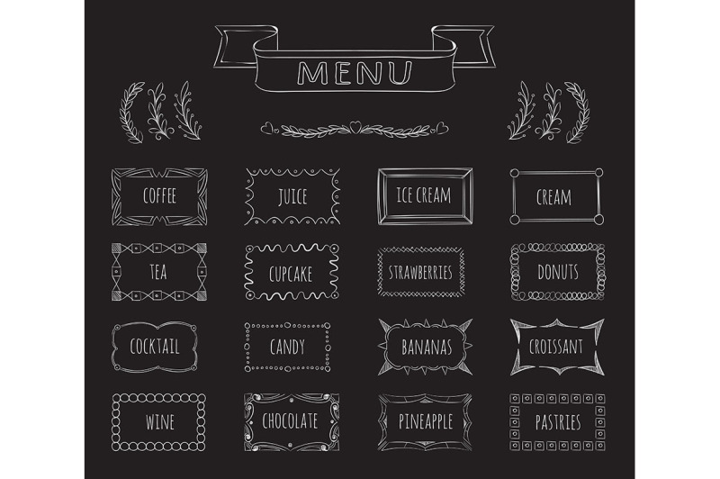 cafe-blackboard-menu-hand-drawn-set