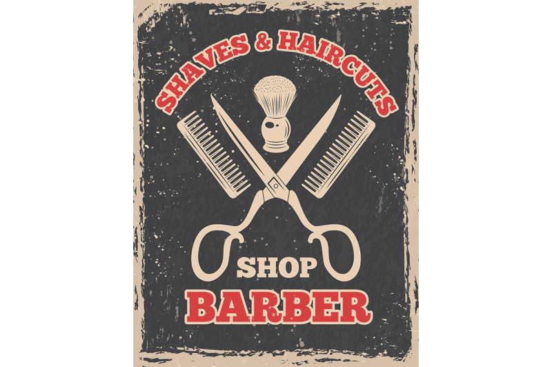 shopping-logo-in-retro-style-barbershop-poster