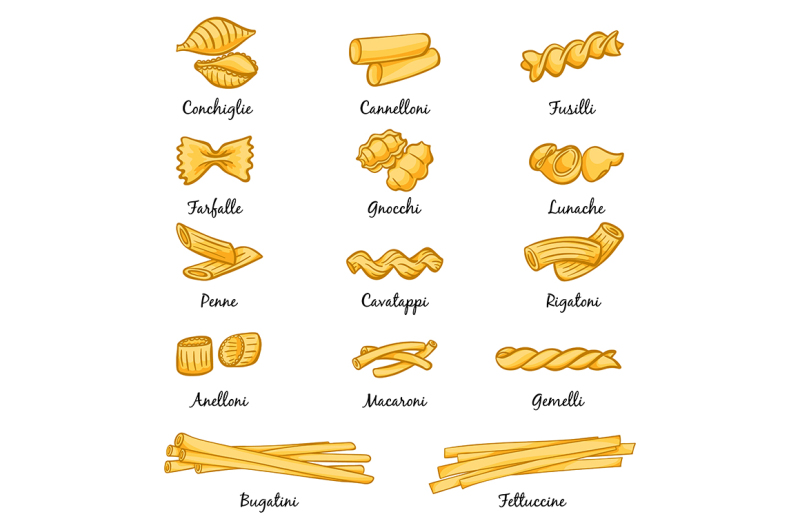 different-types-of-pasta-traditional-italian-food