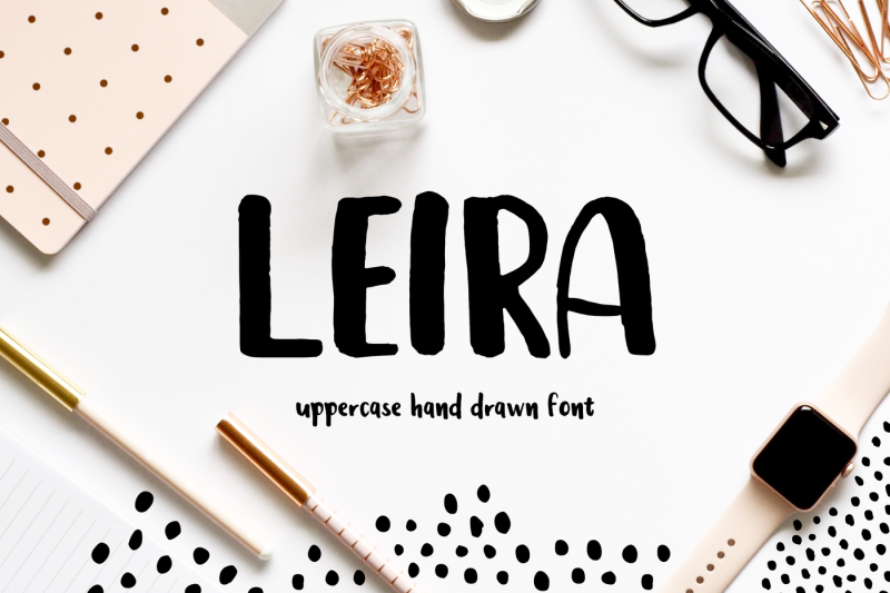 leira-hand-drawn-uppercase-brush-font