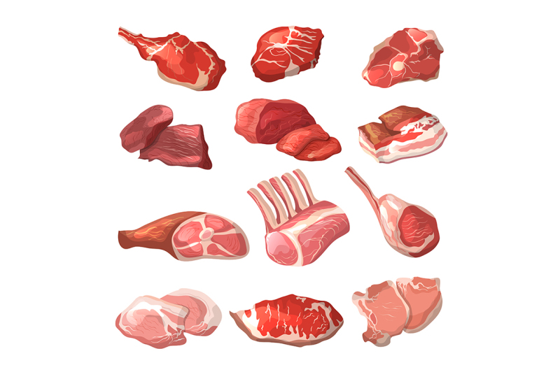 lamb-pork-beef-and-other-meat-pictures-in-cartoon-style