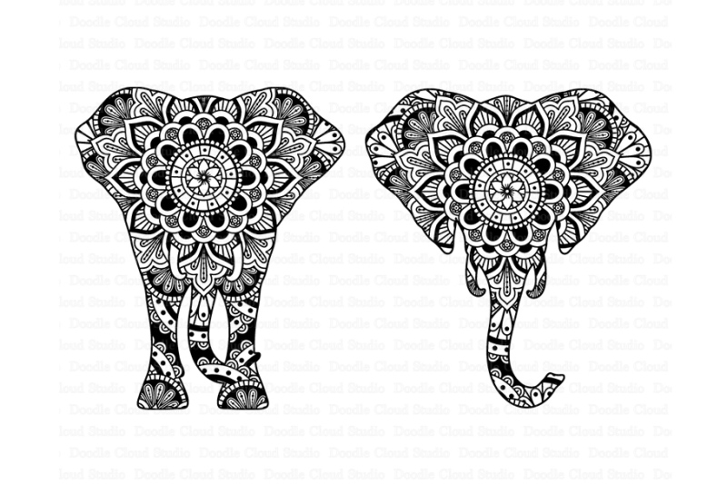 elephant-svg-elephant-head-mandala-svg-files