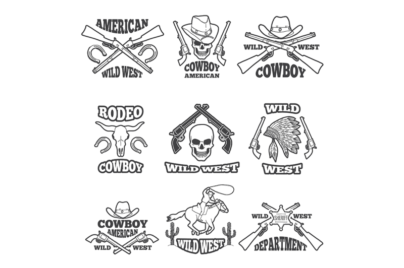 design-template-of-wild-west-badges