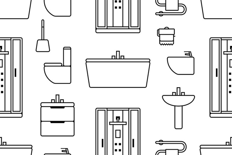 pattern-with-elements-for-bathroom