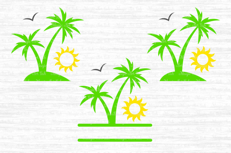 Download Palm, Palm tree SVG, DXF, EPS, AI, PNG, PDF By MagicArtLab ...