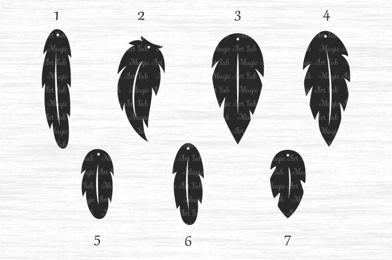 Download Feather earrings SVG, DXF, EPS, AI, PNG, PDF, JPEG By ...