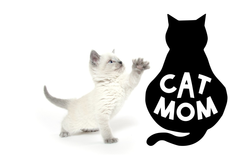 Download SVG Cut File: Cat Mom By Big Design | TheHungryJPEG.com