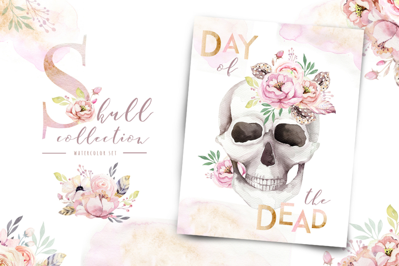 day-of-the-dead-watercolor-set