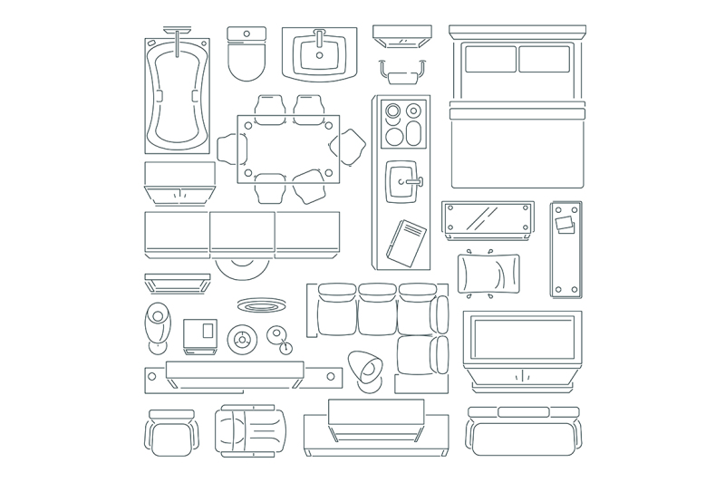 top-view-of-different-furniture-set-for-layout-of-the-apartment