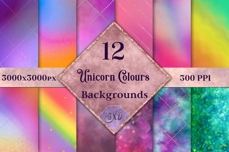 unicorn-colours-backgrounds-12-image-set