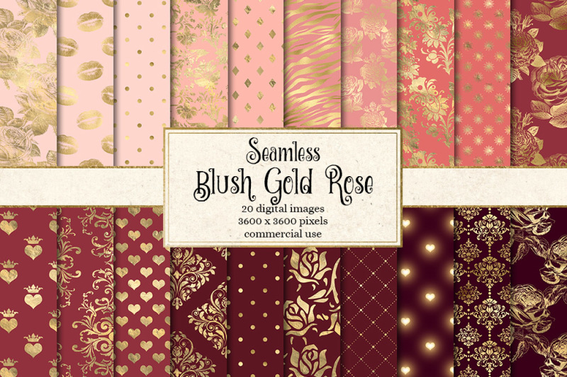 blush-gold-rose-digital-paper