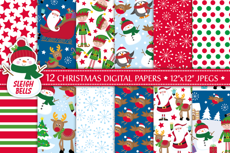 christmas-digital-papers
