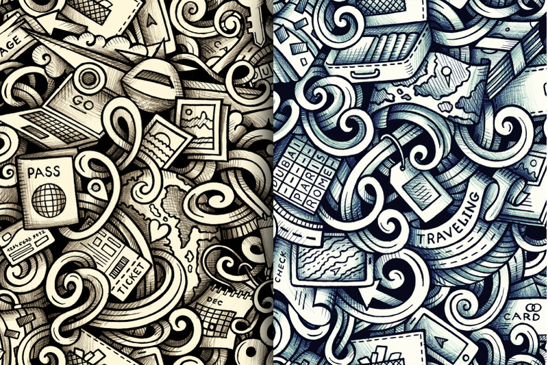 travel-doodles-graphics-patterns