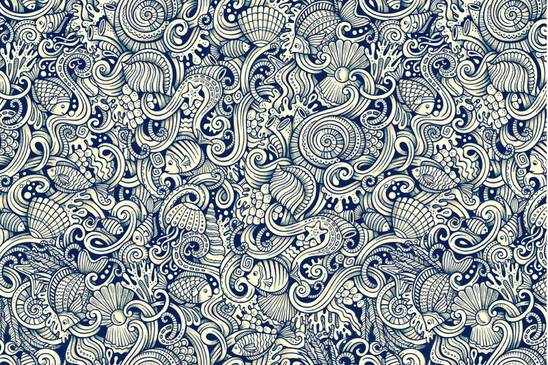 sea-life-graphic-doodles-patterns