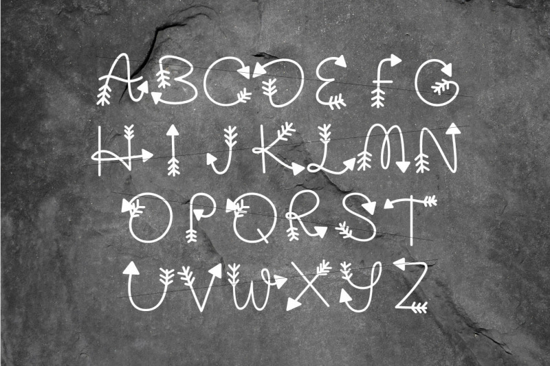 arrow-monogram-a-hand-lettered-monogram-font