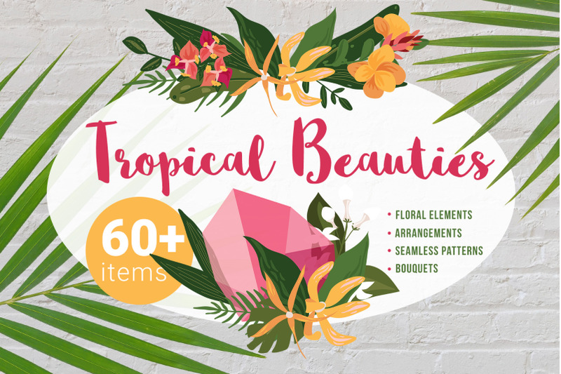 tropical-beauties-vector-floral-set