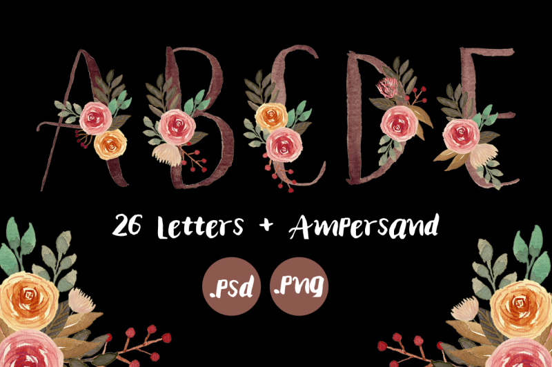 floral-monogram-letters