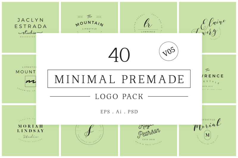200 Minimal Premade Logo Bundle By Xpertgraphicd Thehungryjpeg Com