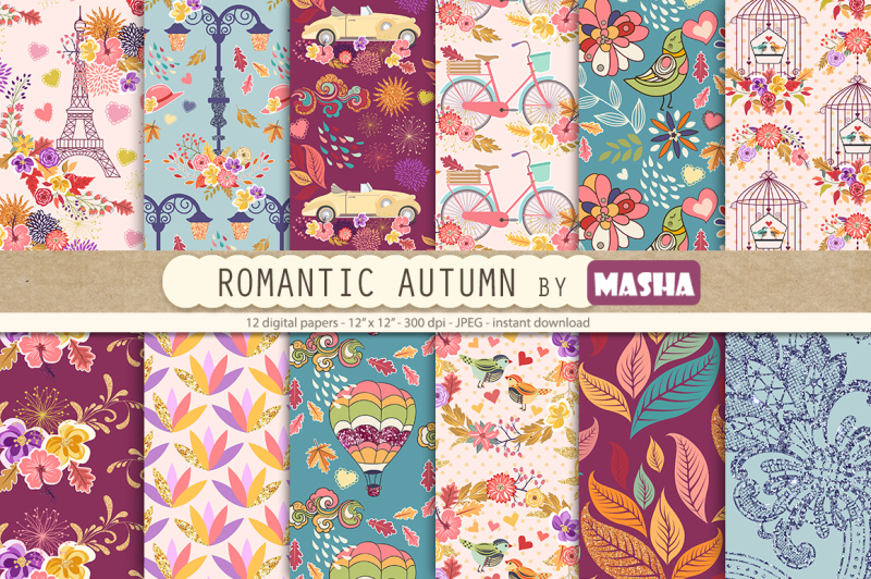 romantic-autumn-digital-papers