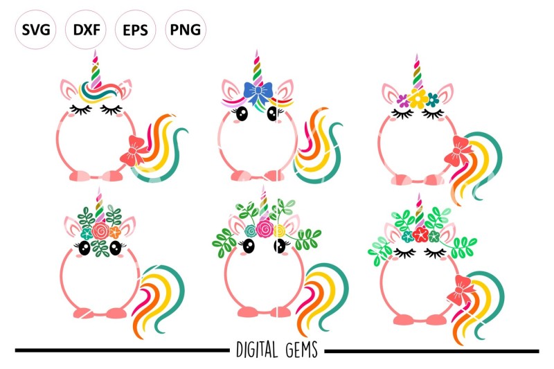 unicorn-svg-dxf-eps-png-files