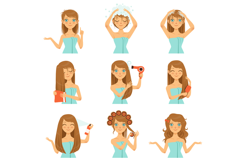 health-hairs-protection-teen-washing-face-and-long-hairs