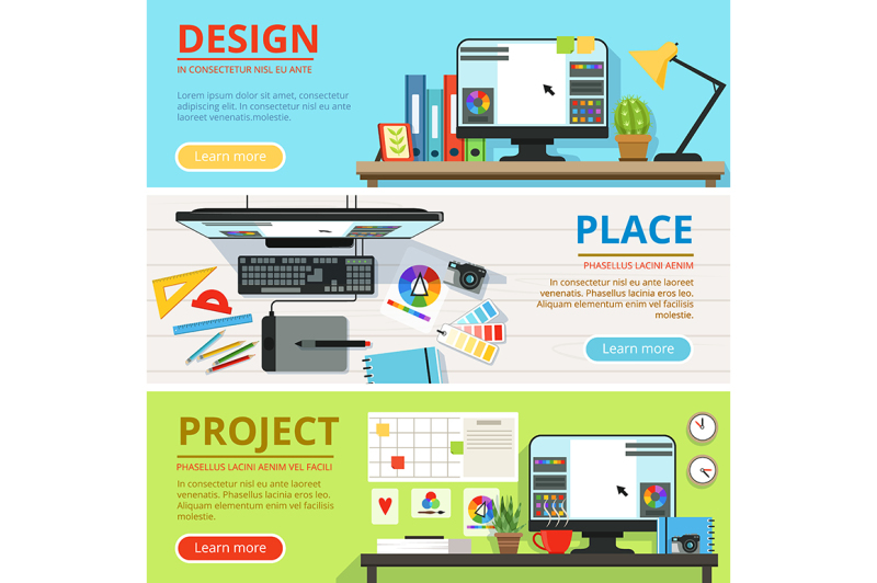 workspace-for-computer-designers-and-graphic-artists
