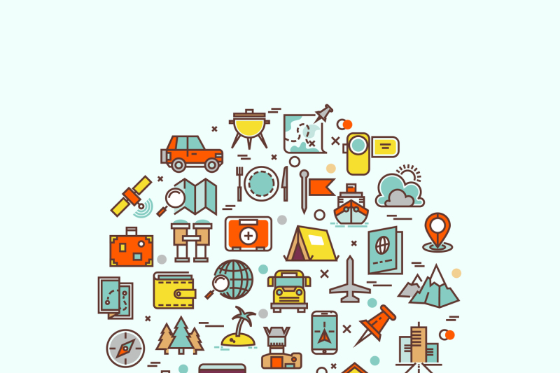 traveling-and-transport-icons-in-circle-design-for-web-mobile-app