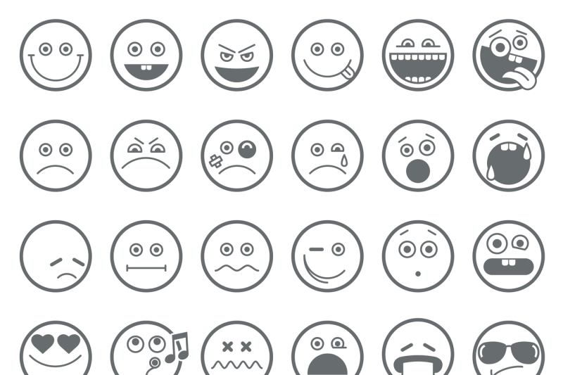 smiley-emoticon-vector-line-icons-set