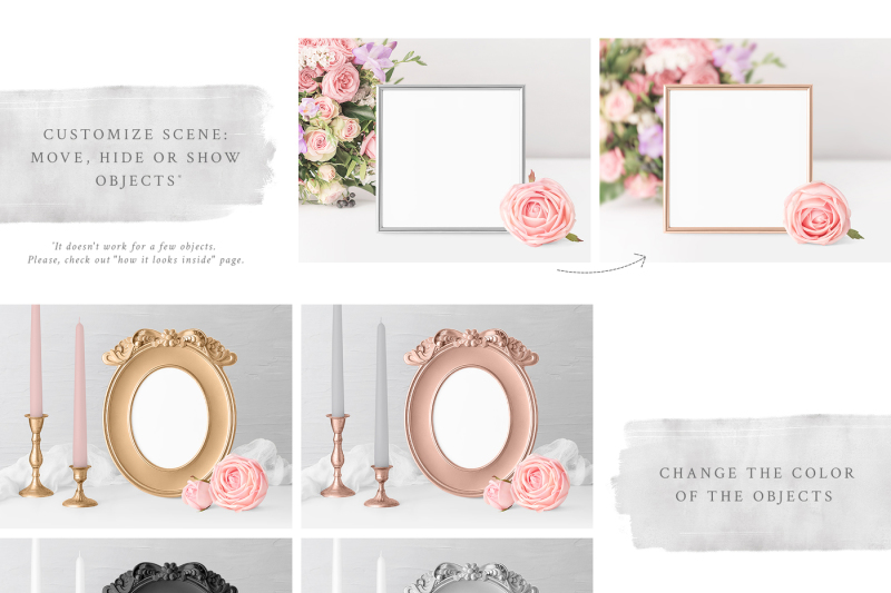 Download Table Number Frame Mockups By Lena Zakharova Thehungryjpeg Com