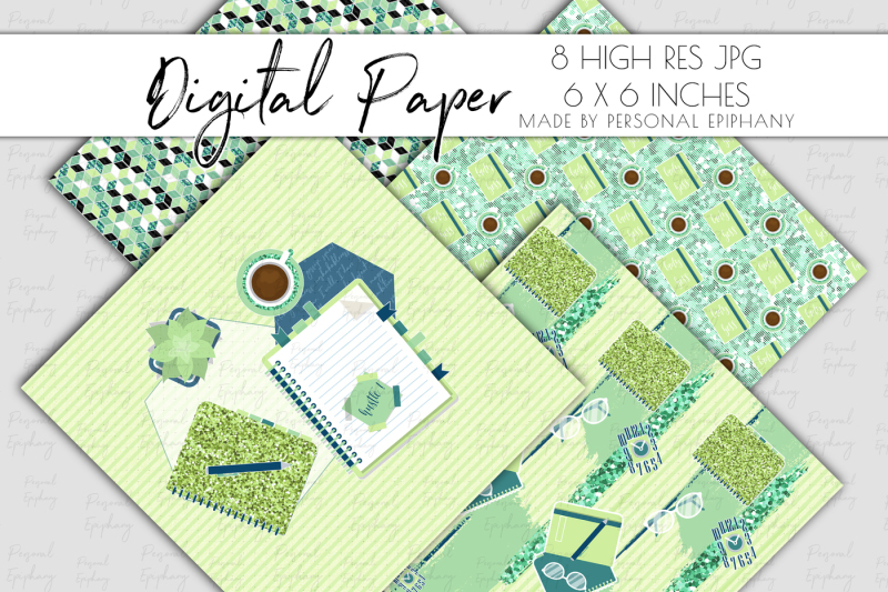 planner-girl-digital-paper-planner-background-pattern-scrapbooking