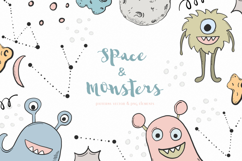 spase-and-monsters-clipart