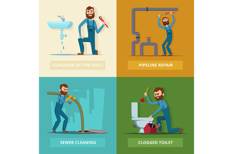 concept-pictures-set-of-plumber-at-work