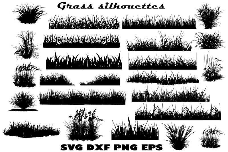 Download Grass Silhouettes By twelvepapers | TheHungryJPEG.com