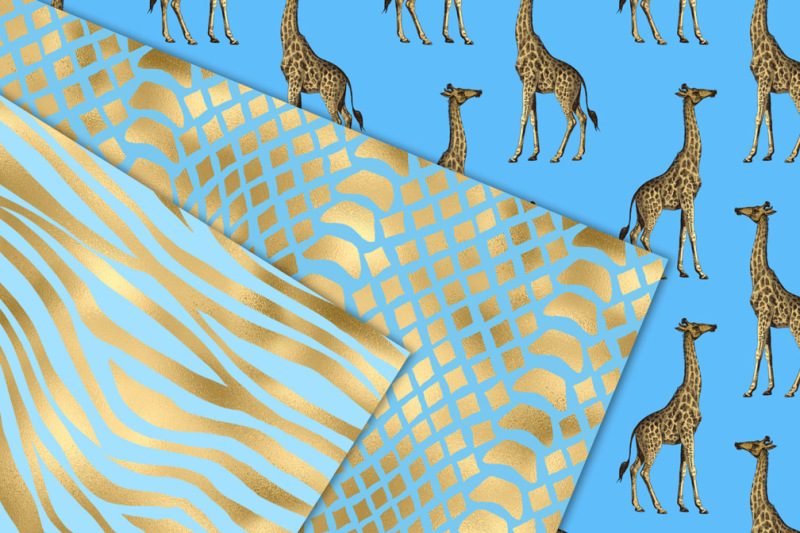 blue-and-gold-animal-print