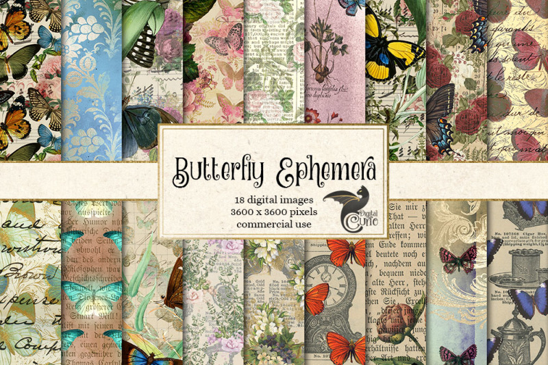butterfly-ephemera-digital-paper
