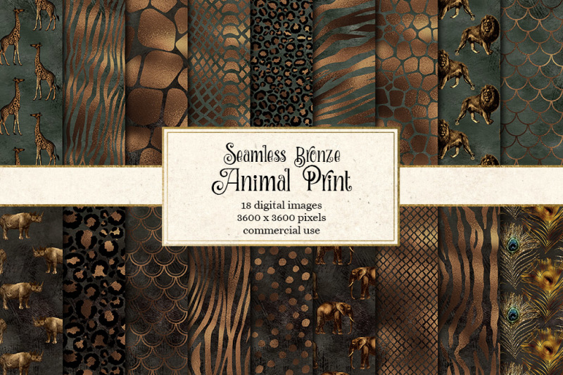 bronze-animal-skins-digital-paper