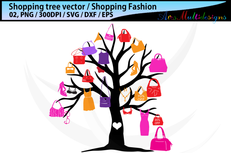 shopping-bag-silhouette-vector-svg-shopping-tree-svg-vector-season