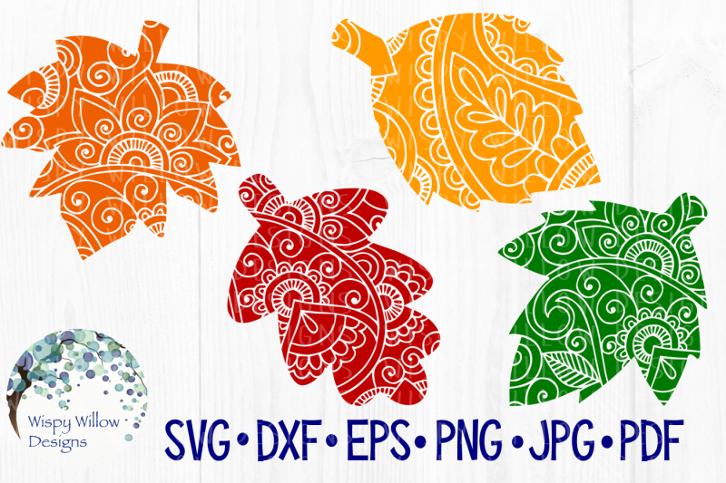 fall-leaves-leaf-floral-zentangle-svg-dxf-eps-png-jpg-pdf