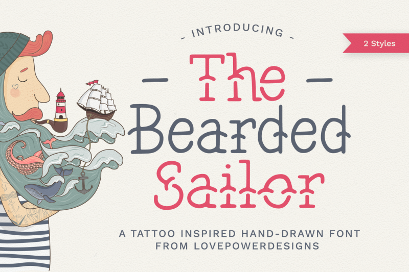 the-bearded-sailor-tattoo-font