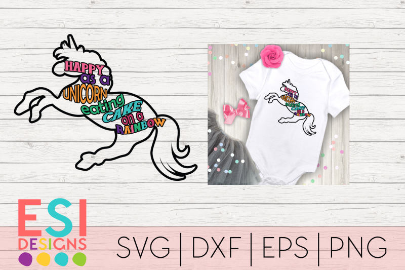 happy-as-a-unicorn-eating-cake-on-a-rainbow-svg-dxf-eps-and-png